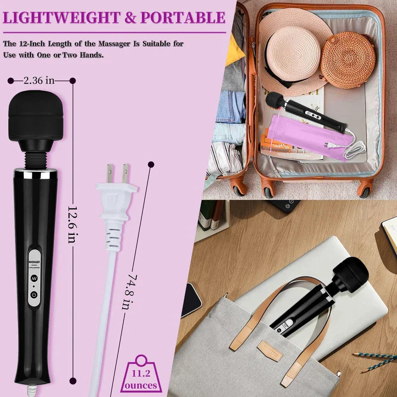 Vibrating Massage Stick Wand Roller Deep Tissue