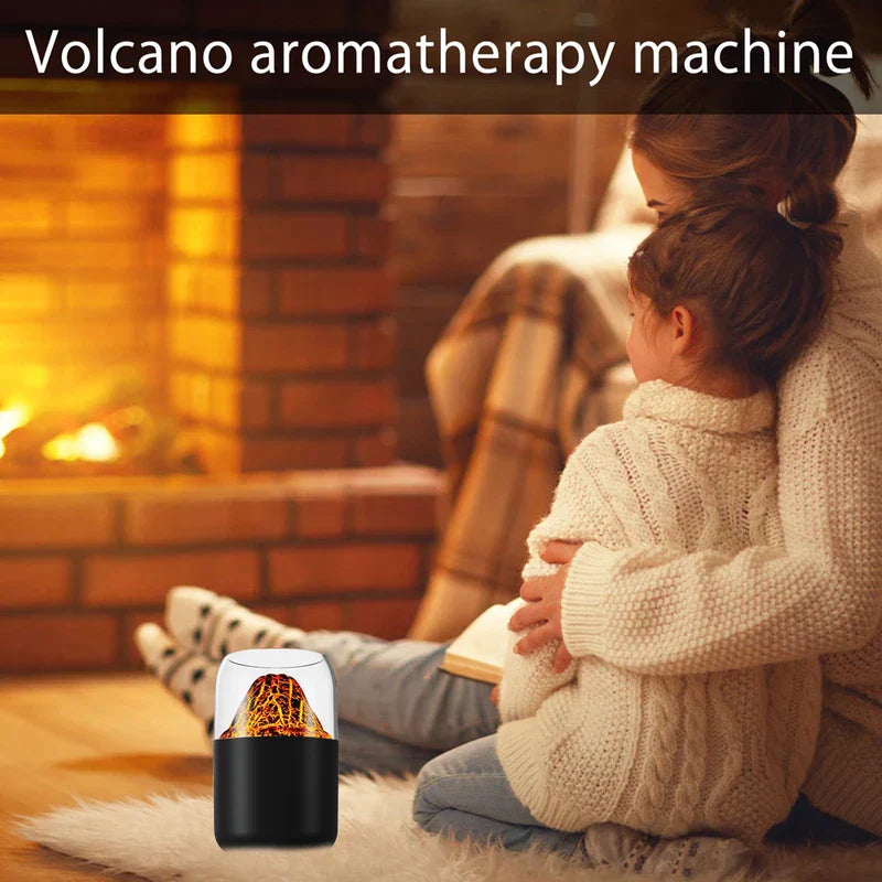 Volcano Flame Effect Aroma Diffuser Humidifier