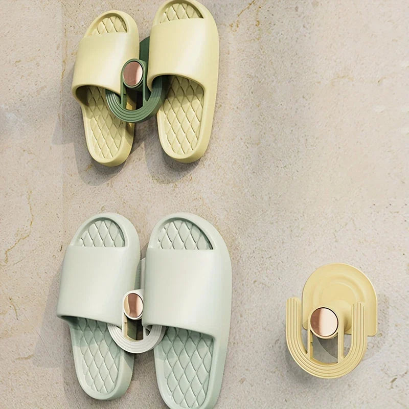 Wall-Mounted Slipper Rack Organizer