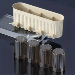 Wall Mount Adhesive Toothbrush Holder Set