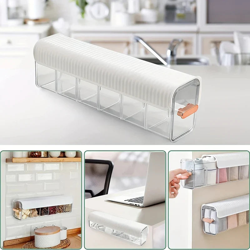 Wall Mount Adhesive Underwear Sock Organizer Box