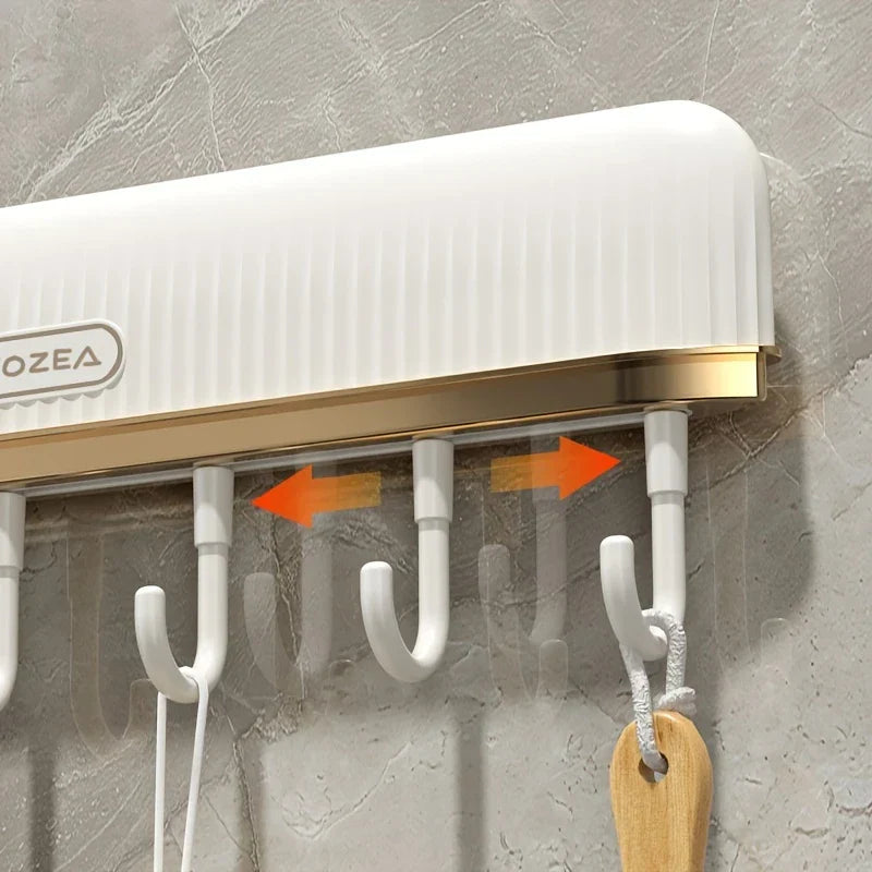 Wall Mount Hook Shelf Organizer