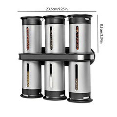 Wall Mount Magnetic Spice Rack Shelf