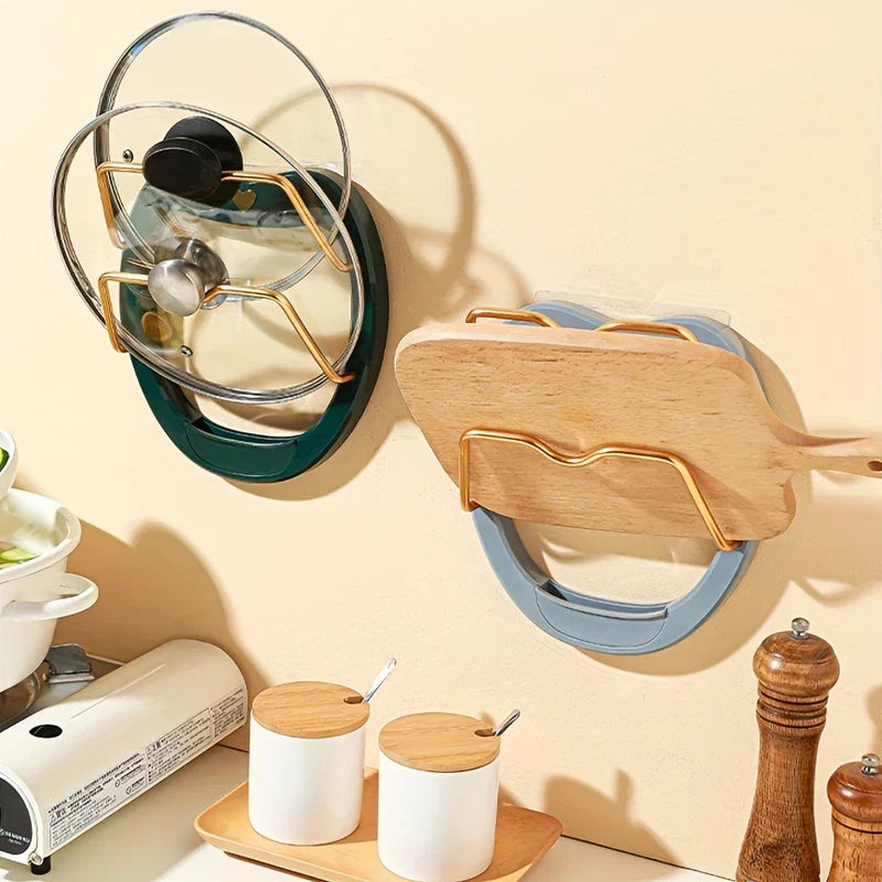 Wall Mounted Pot Lid Holder Rack