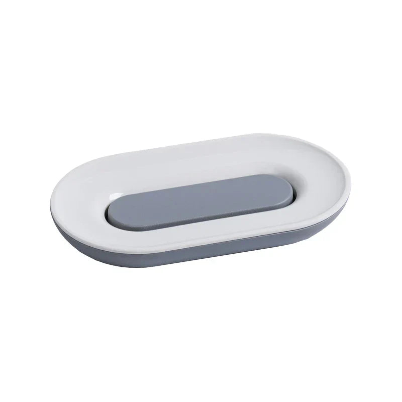 Waterfall Draining Soap Dish Holder Tray
