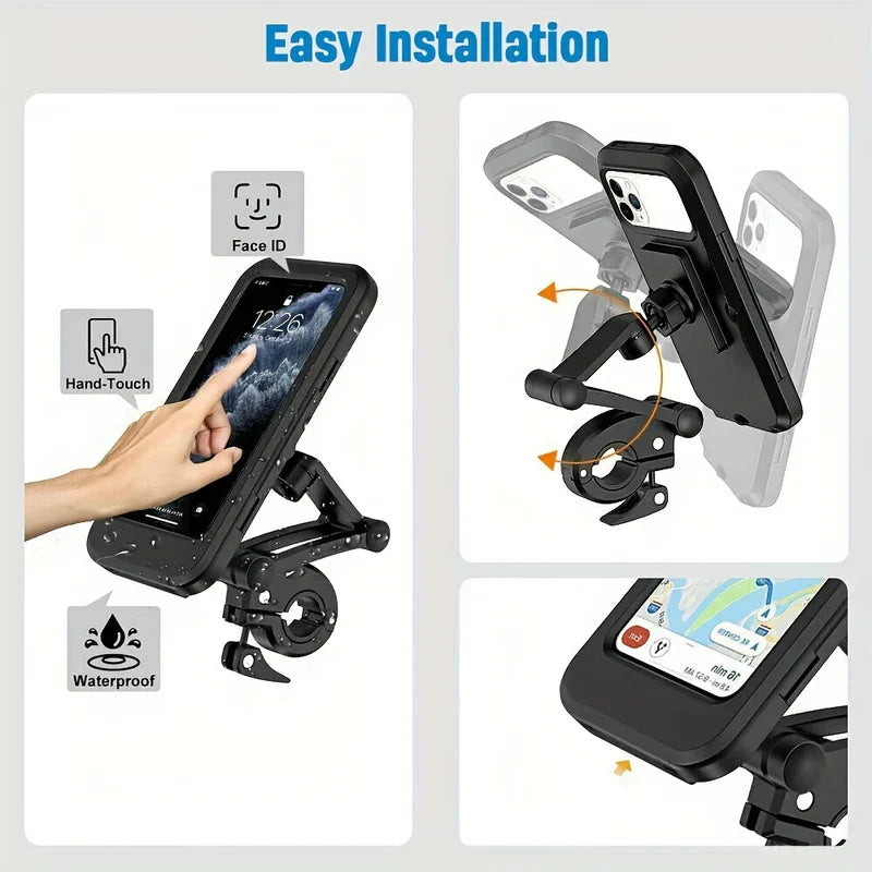 Waterproof Bike Phone Mount Holder Bag