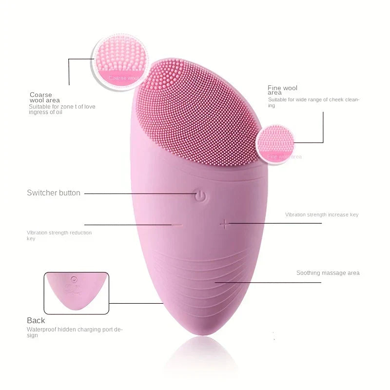 Waterproof Electric Facial Cleansing Spin Brush