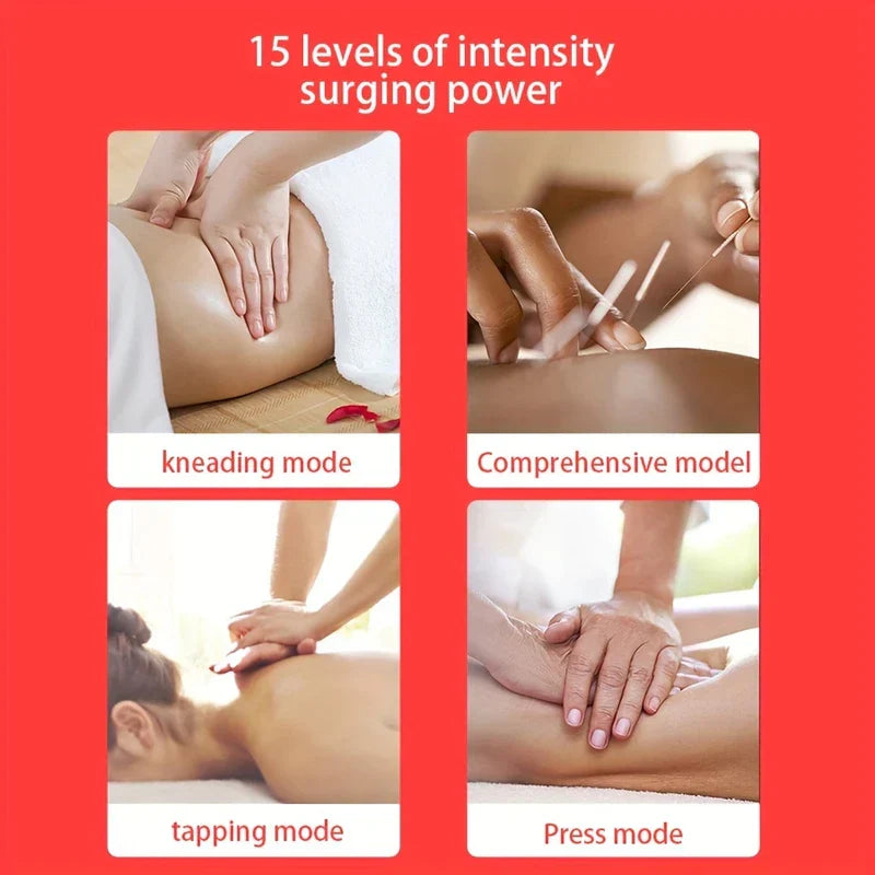 Wearable Pendant Neck Massager With Heat Pulse