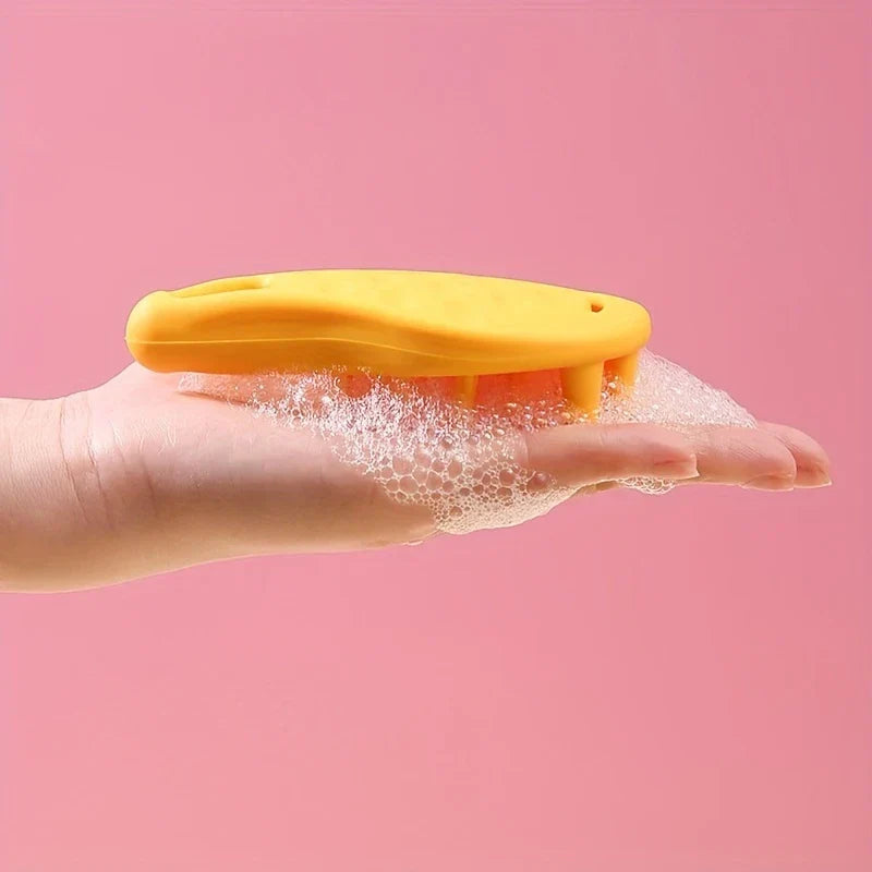Wet Dry Scalp Massager Shampoo Brush
