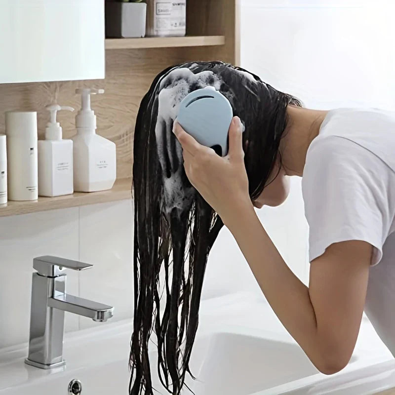 Wet Dry Scalp Massager Shampoo Brush