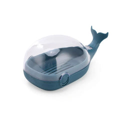 Whale Shape Soap Dish Holder Self-Draining
