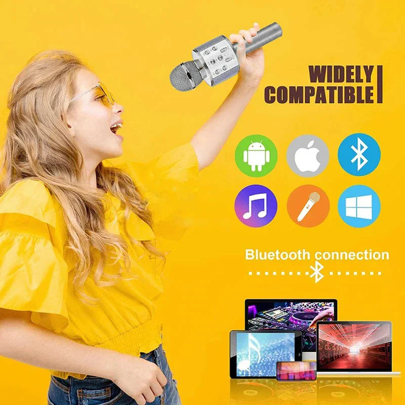 Wireless Bluetooth Karaoke Microphone Speaker