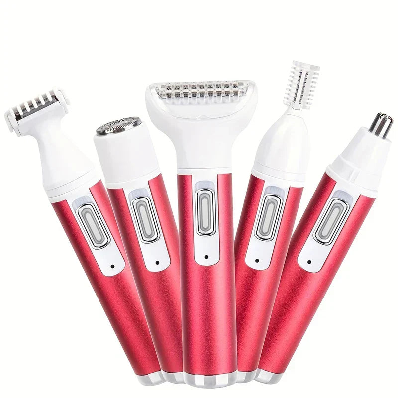 Women's 5-in-1 Electric Shaver Kit USB Rechargeable