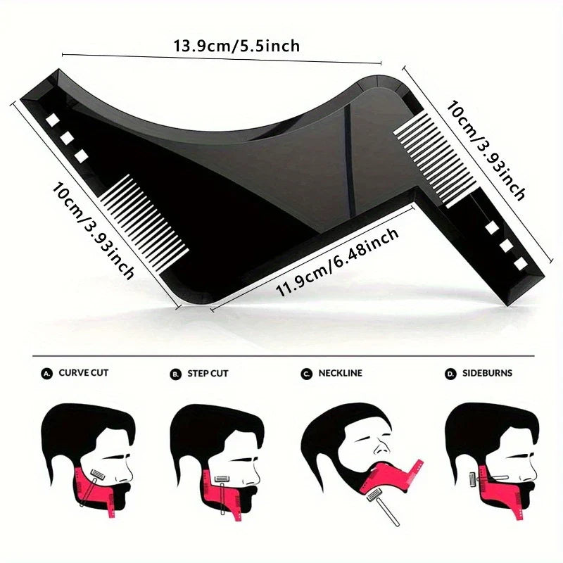 Wooden Beard Comb Mustache Styling Tool