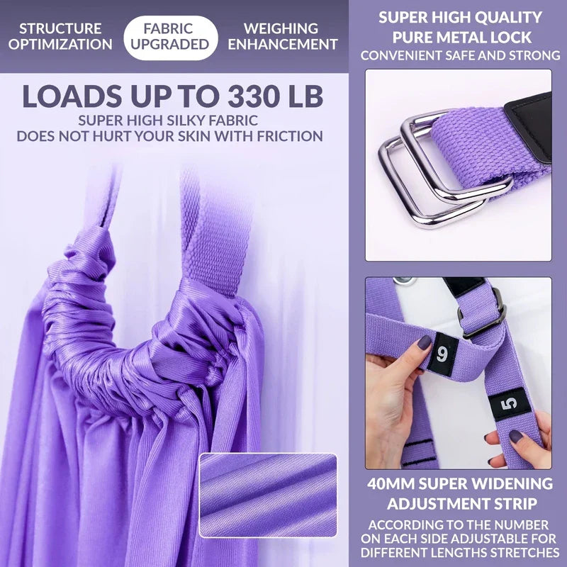 Yoga Stretching Strap with D-Ring