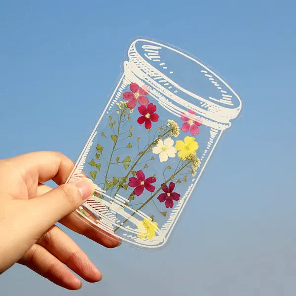 Transparent Dried Flower Bookmarks-DIY Gifts Bookmarks [1 Pack (20 PCS)] New HomeGoods