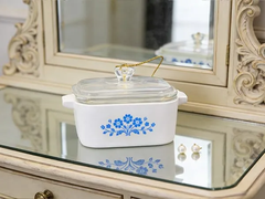 Boîte à bibelots mini bleuet – Casserole inspirée Corning Ware