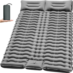 Doppelte Camping-Schlafmatte – 4" ultra-dickes Fußpumpen-Design