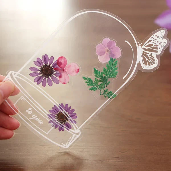 Transparent Dried Flower Bookmarks-DIY Gifts Bookmarks [1 Pack (20 PCS)] New HomeGoods