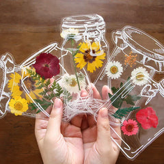 Transparent Dried Flower Bookmarks-DIY Gifts Bookmarks [1 Pack (20 PCS)] New HomeGoods