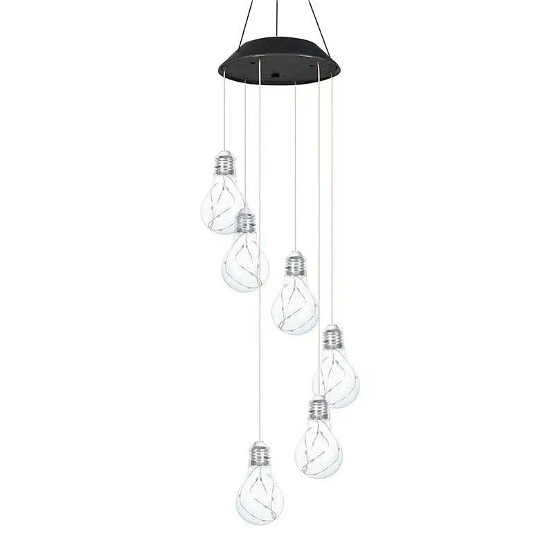 Enchanted Garden: Solar-Powered Color-Changing LED Wind Chimes New HomeGoods