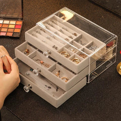 Ring Necklace Earring Display Storage Box