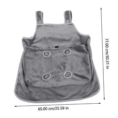 Cozy Hands-Free Pet Carrier Apron with Pockets