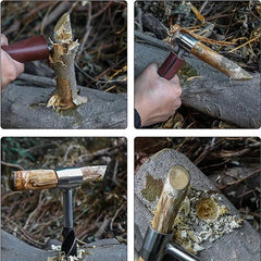 Outil de survie Bushcraft Settlers, tarière manuelle et clé