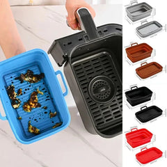 Plateau de cuisson en silicone pliable pour friteuse à air