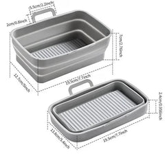 Plateau de cuisson en silicone pliable pour friteuse à air