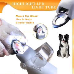 Coupe-ongles pour animaux avec lumière LED - Grossissement 5X