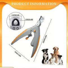 Coupe-ongles pour animaux avec lumière LED - Grossissement 5X
