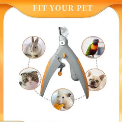 Coupe-ongles pour animaux avec lumière LED - Grossissement 5X