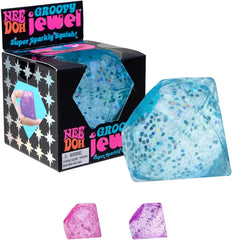 Schylling NeeDoh Groovy Jewel - Sparkly Sensory Squish Toy for Kids & Adults
