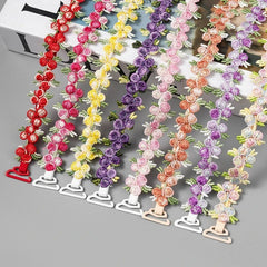 Bretelles de soutien-gorge florales