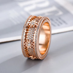 Personalized Stress Reducing Rotatable Gear Ring