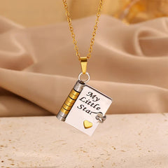 My Little Star Book Necklace for Daughter / Son