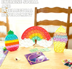Ensemble de jouets anti-stress arc-en-ciel - jouets à presser pour TDAH et autisme