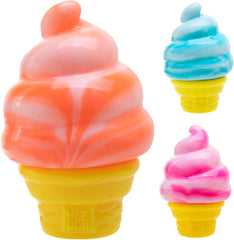 Schylling Needoh Nice Cream Cone Sensory Squeeze Toy