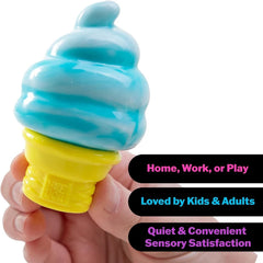 Schylling Needoh Nice Cream Cone Sensory Squeeze Toy