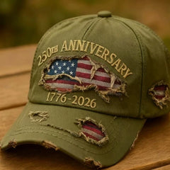 Casquette commémorative du 250e anniversaire des USA, unisexe, coton vintage lavé, snapback