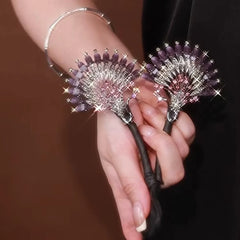 Pinces à griffes plumes de diamant / Plateau plumes de paon